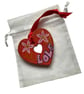 Red and gold LOVE heart - Image 1