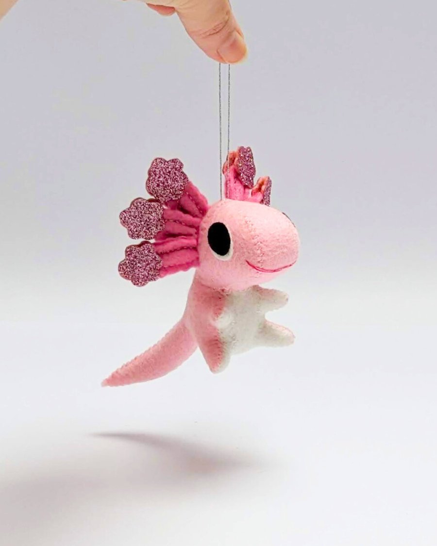 Axolotl hanging decoration