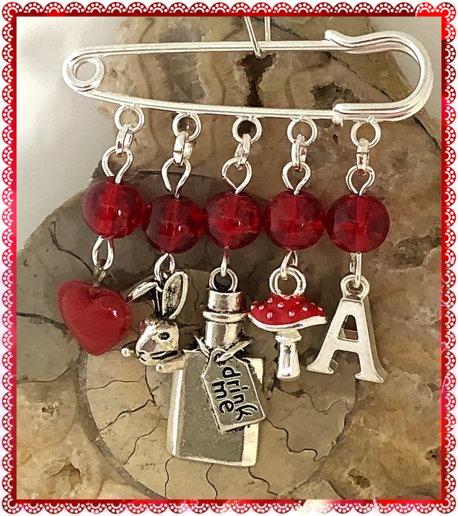 OOAK Alice inspired pin