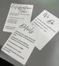 Black & White Script Wedding Invitations Set 