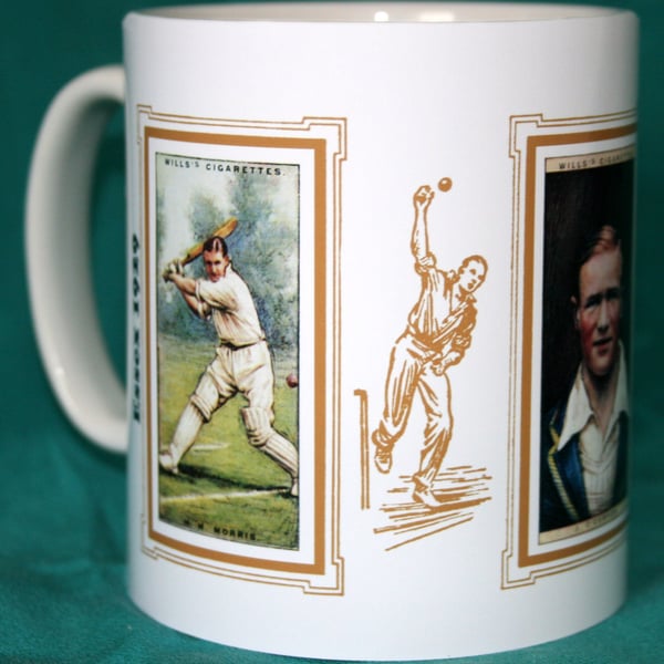 Cricket mug Essex 1929 cricket counties H M Morris J O'Connor & M S Nichols vint