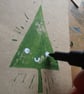 SALE - Happy Trees - lino cut hand printed Christmas gift tags - Image 5