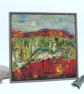 An original mixed media encaustic landscape - framed wax and oil painting - Image 7