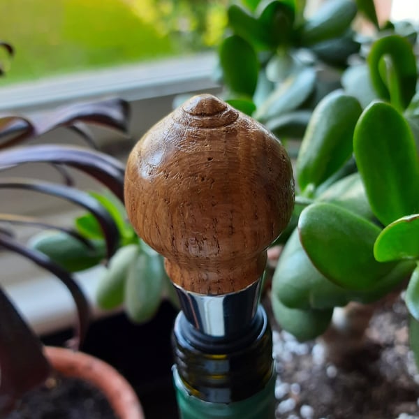 Handmade Woodturned Oak Bottle Stopper