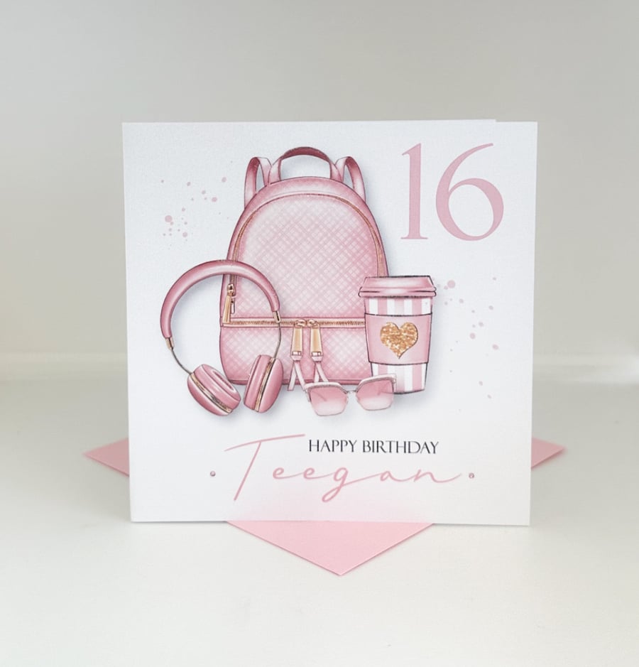 Personalised Girls Card