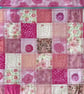 Patchwork project bag - Pink Flowers - Image 3