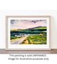 Clearbrook  Devon Dartmoor Landscape Original Watercolour Painting Mounted - Image 3