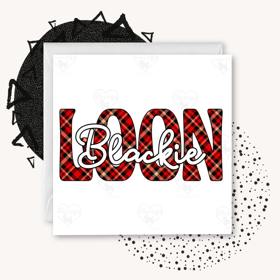 Blackie Loon -  Blackburn Doric Greetings Card