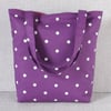 Tote bag, shopping bag, spotty bag