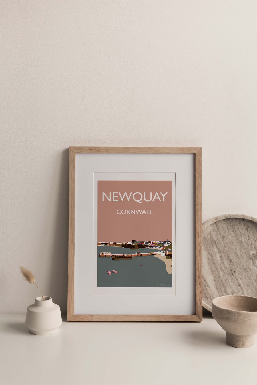 Newquay Cornwall Giclee Travel Print