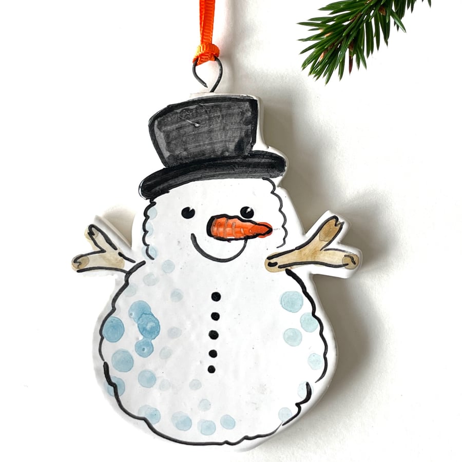 Snowman Hanging deco SECONDS SUNDAY