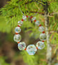 Upcycled Crystal Bead Circle Ornament - Image 1