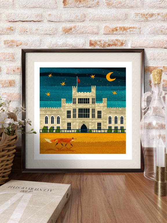 'Coughton Court' Illustrated Art Print