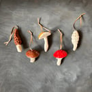 Ceramic Mushrooms Set of 5