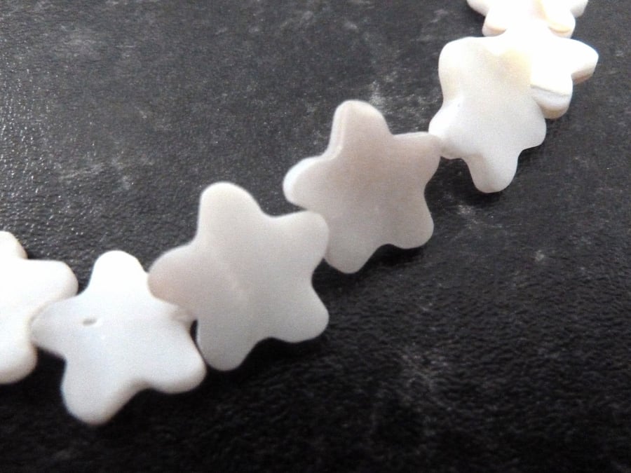 SALE shell star beads