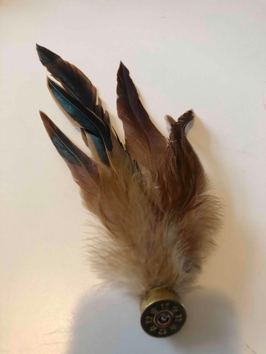 Feather brooch 