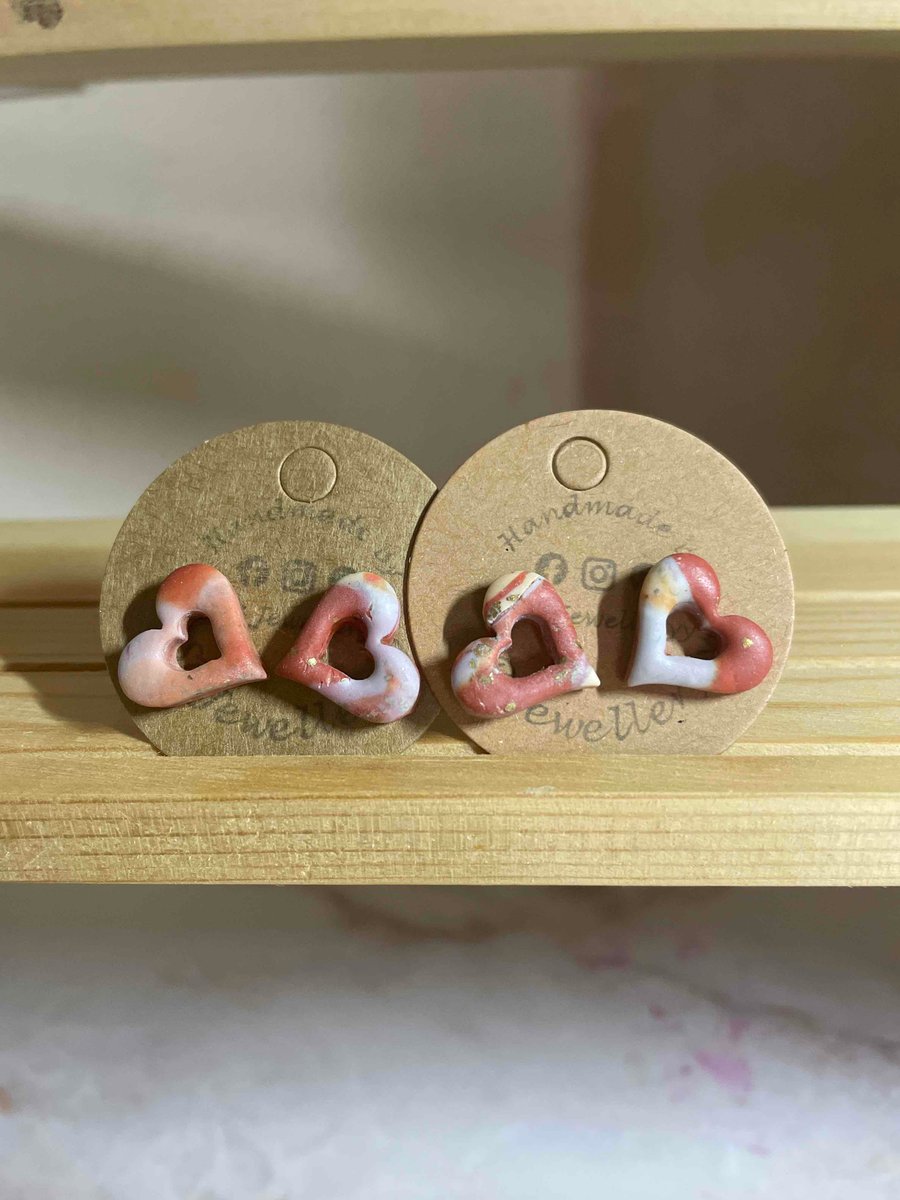 Handmade Polymer Clay Autumn Studs (1 Pair Only)