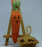 Crochet mince pie and carrot decoration set.  - Image 5
