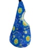 Quilted Handmade Peg Bag featuring starry Nights  - Image 3