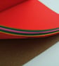 Rainbow A5 Journal Hand Made Notebook - Bright Colours. Free UK Shipping - Image 1
