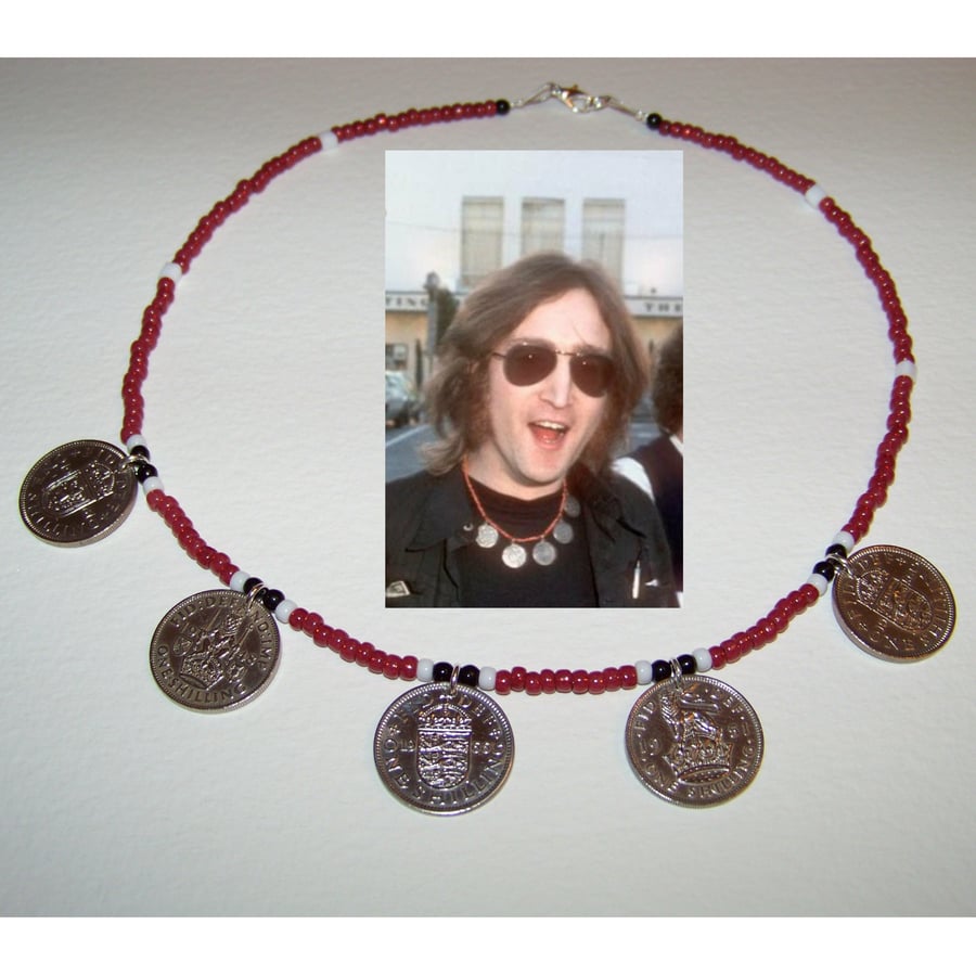 John Lennon Coin Necklace - Replica