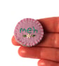 Meh Embroidered Statement Felt Brooch - Image 2