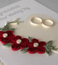 Beautiful quilled wedding congratulations card - Image 4