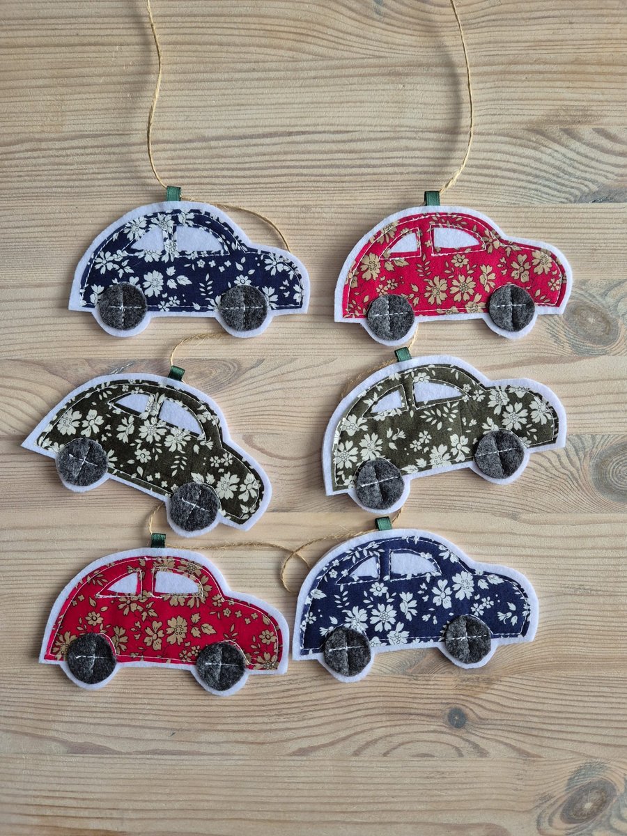 Liberty Fabric Bunting Cars