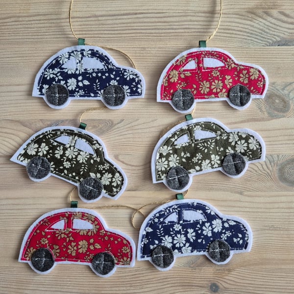 Liberty Fabric Bunting Cars