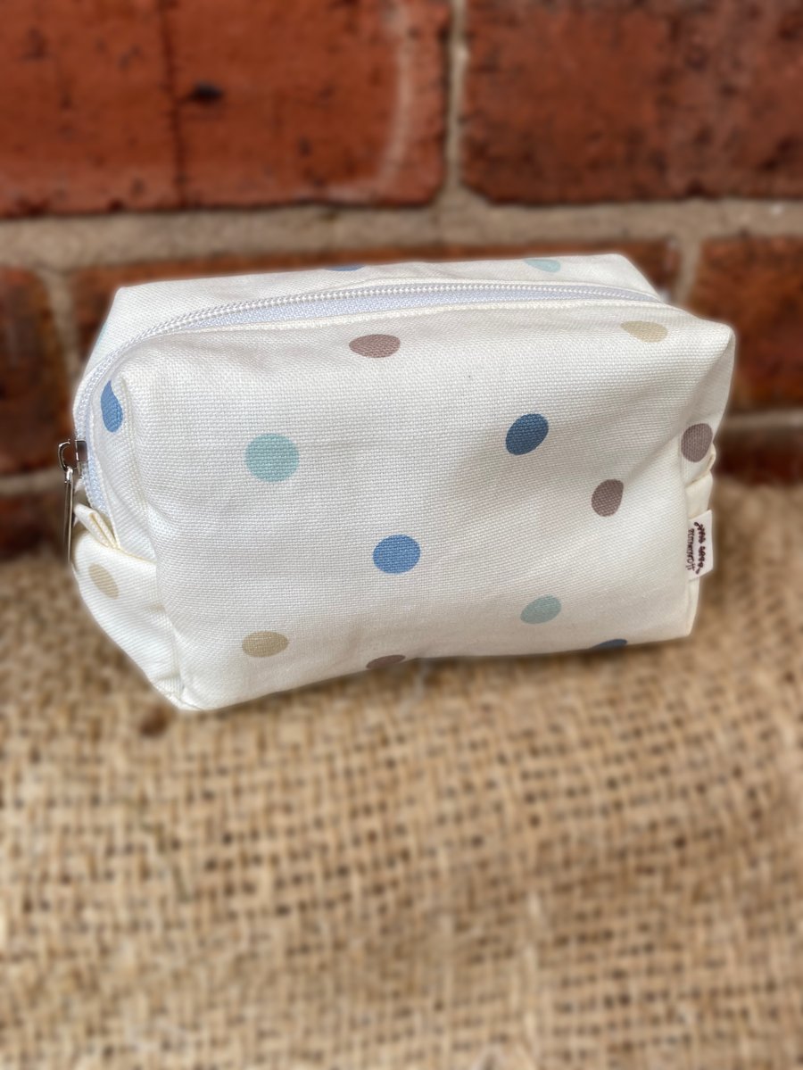 Multicolour Polka Dot Zip Pouch