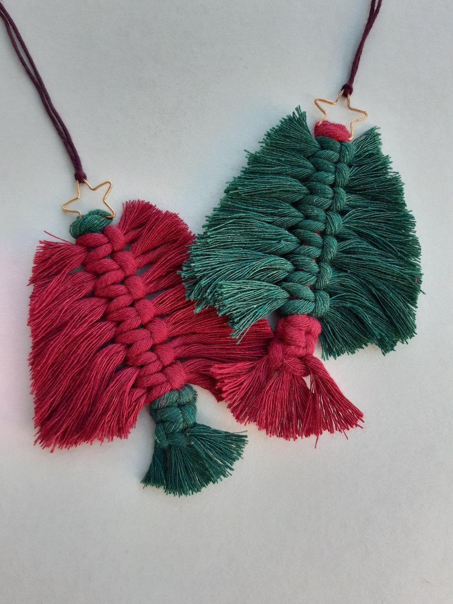 Macrame Christmas Trees Kit and Tutorial Video