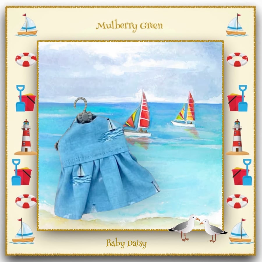 Little Sailing Boats Dress for Baby Daisy 