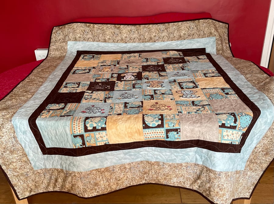 Cute Elephant Quilt