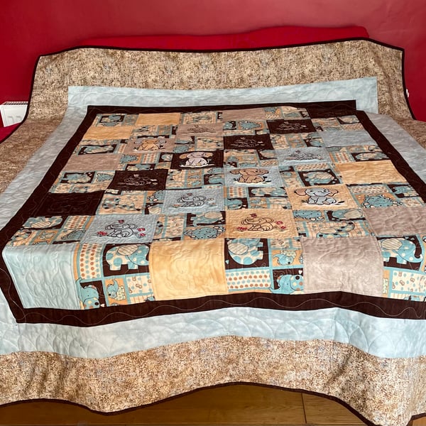 Cute Elephant Quilt
