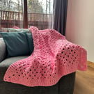 Soft Pink Squishy Blanket Throw Baby Pink CHARITY SALE