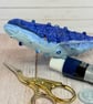 Spun Cotton Blue Whale Art Doll - Image 10