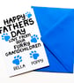Personalised Father's Day Card For Grandad From Dogs, Cats, Pets, Furry Children - Image 2