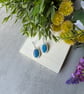 Blue Apatite Faux Stone Earrings