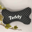 Dog toy bone. Squeaky dog toy. Personalised dog bone. Valentine gift.Handmade 