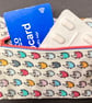 Small funky zipped pouch with tiny colourful hedgehogs - Image 6
