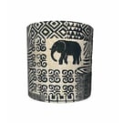 Handmade Benghala Fabric African Elephant Cotton Lampshade