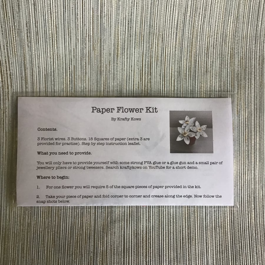 Kit. Paper Flower Kit. Have-a-Go Kit