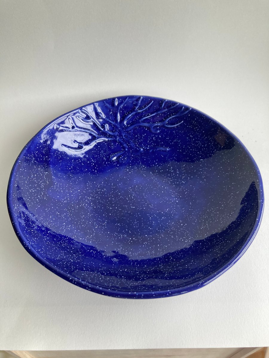 Starry Sky Tree of Life shallow bowl
