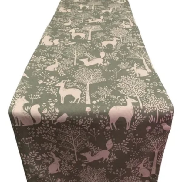 Woodland Animals Table Runner 1.9 x 30cm Gift Idea