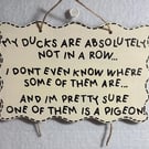 Hand Painted Wooden Hanging Sign - Funny Home Decor - Quirky Gift - Housewarming