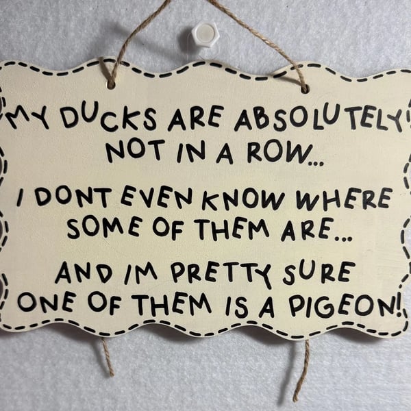 Hand Painted Wooden Hanging Sign - Funny Home Decor - Quirky Gift - Housewarming