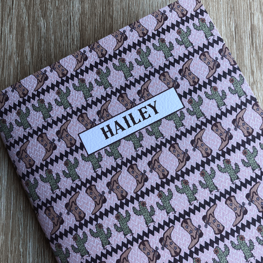 Custom Name Notebook, Personalised Notebook, Cowboy Notebook, Journal, Gift