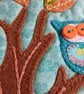 Sewing craft kit - hand appliqued owl picture - Image 6
