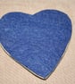 Handmade Heart & lavender ceramic tile decoration - Image 5