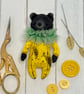 Spun Cotton Fruit Bear Art Doll Banana